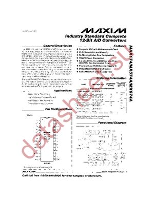 MX574AKCWI+ datasheet  